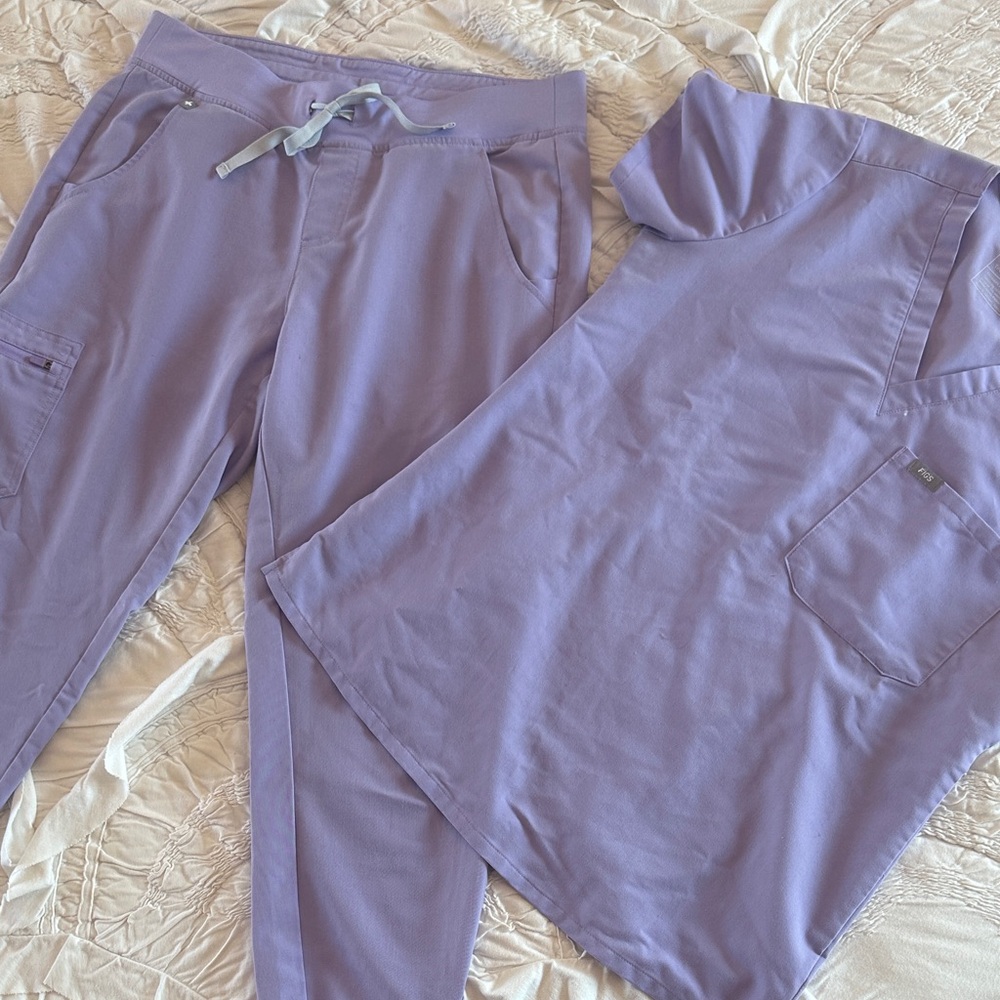 Lavender Jogger Bottoms - Lilac Comfort scrub set by Figs